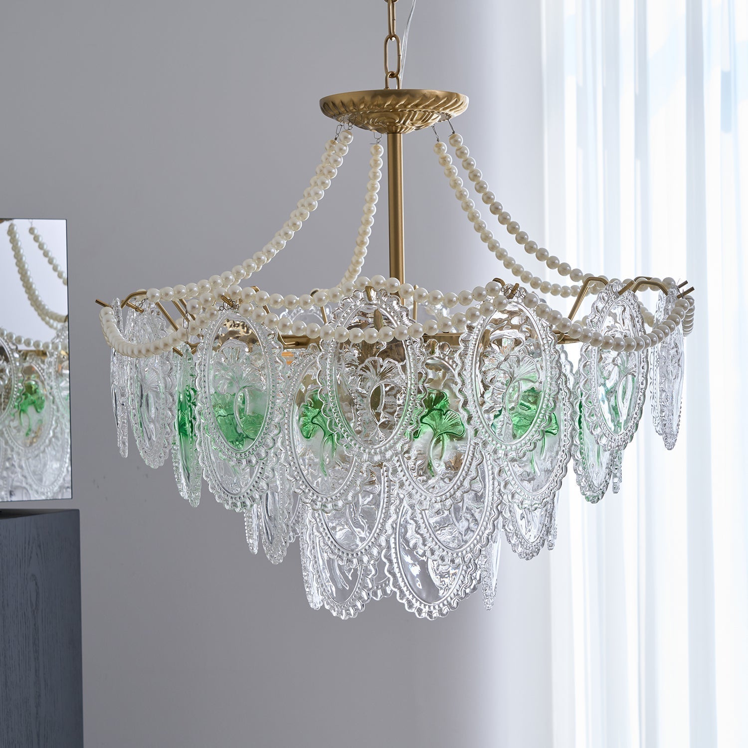 Havin Chandelier Lustrous pearls - Lamp Copper