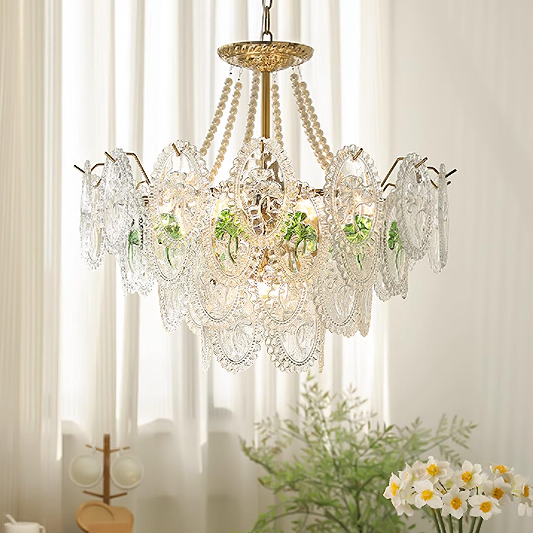 Havin Chandelier Lustrous pearls - Lamp Copper