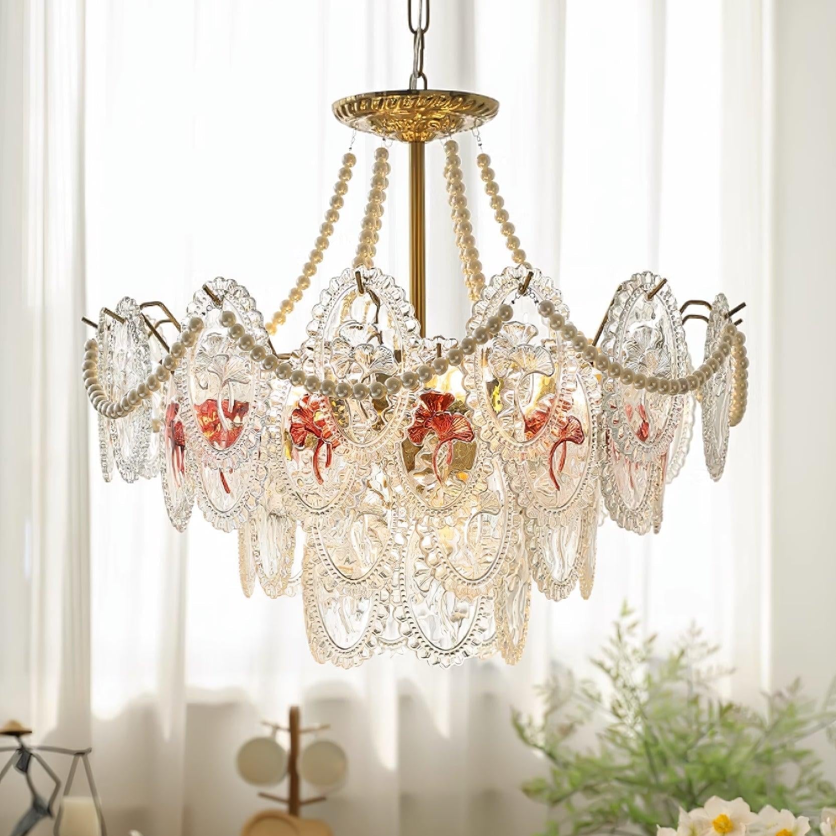Havin Chandelier Lustrous pearls - Lamp Copper