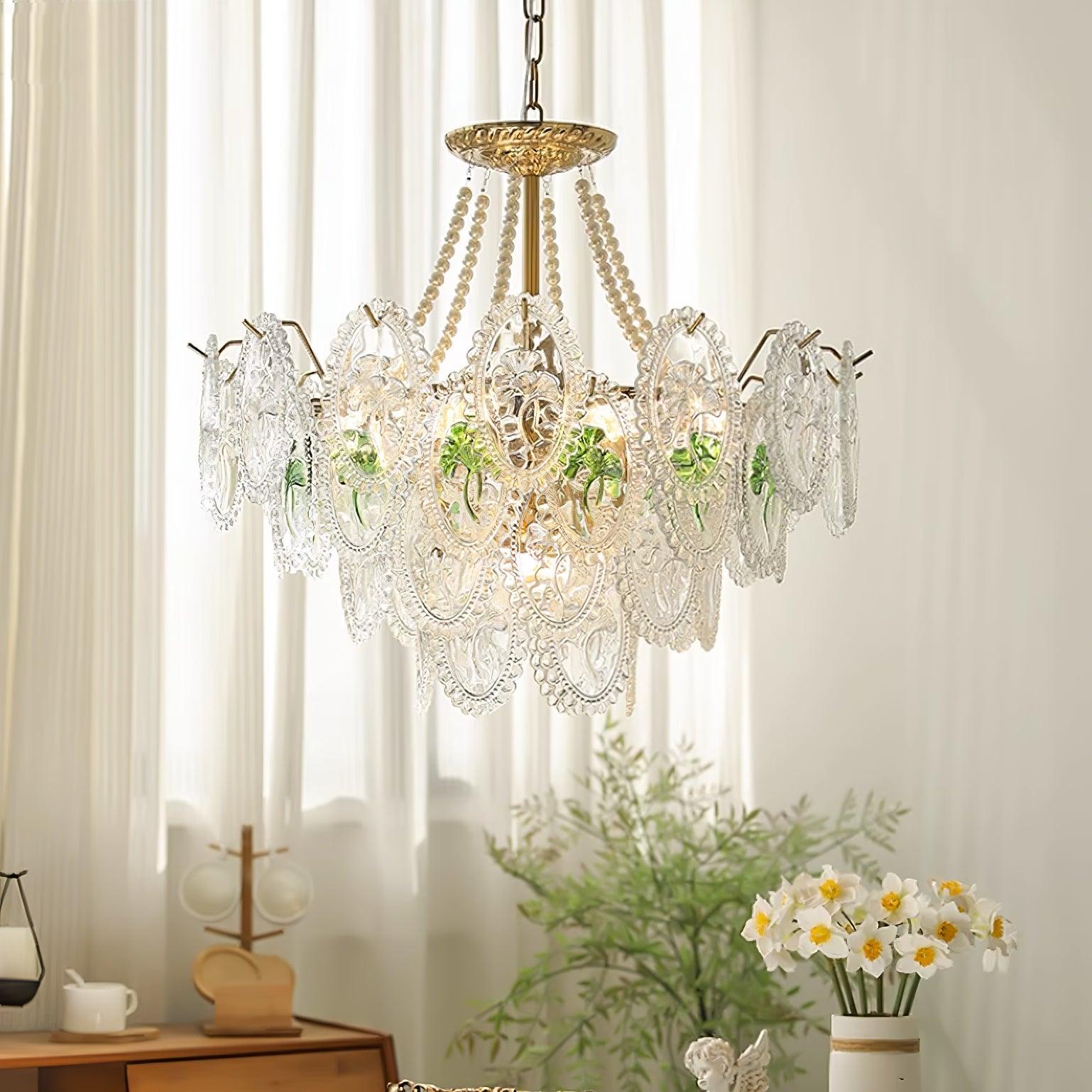 Havin Chandelier Lustrous pearls - Lamp Copper