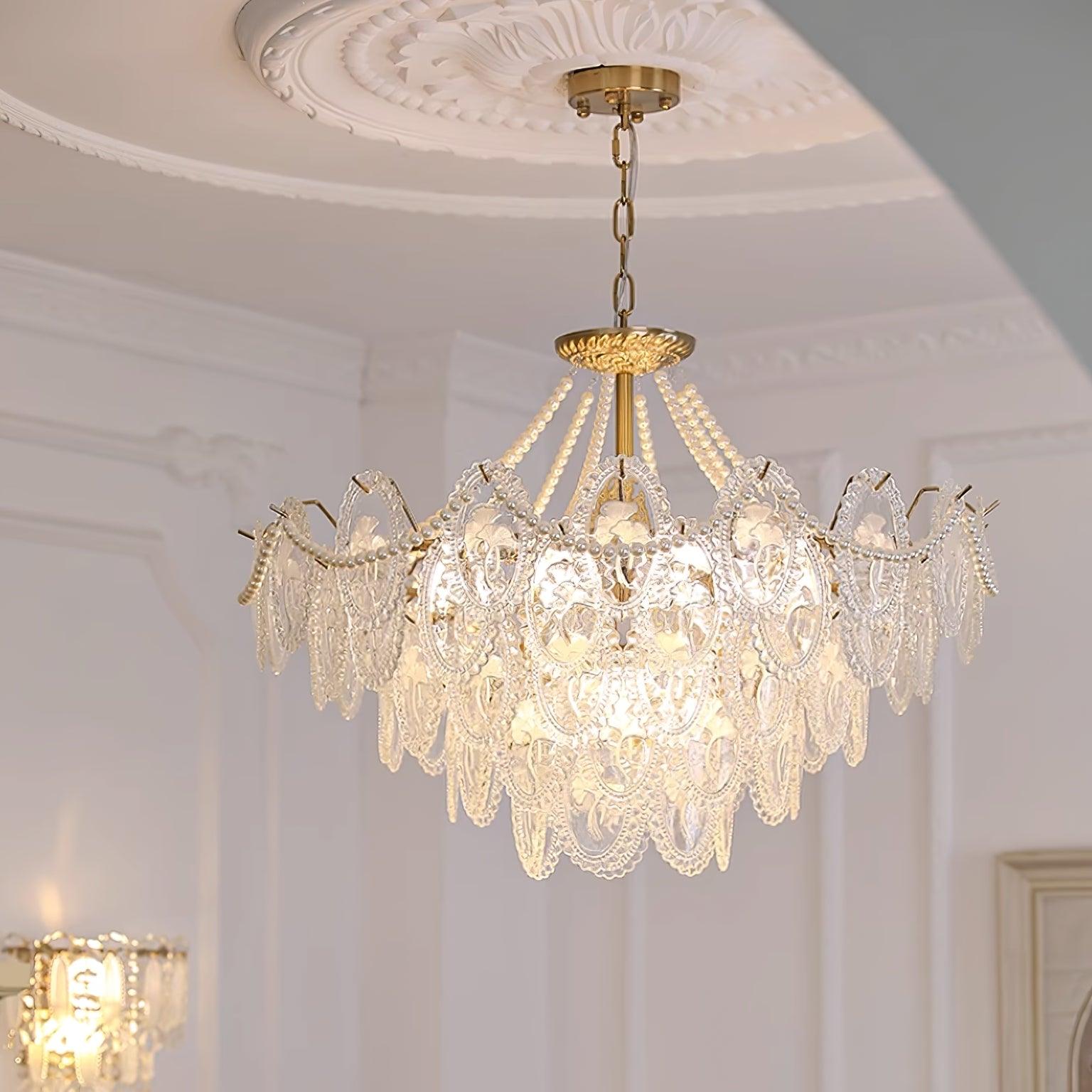 Havin Chandelier Lustrous pearls - Lamp Copper