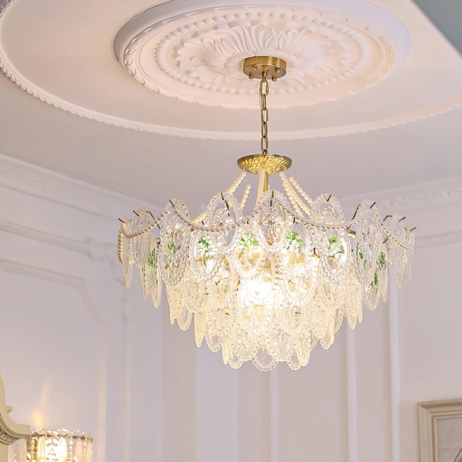 Havin Chandelier Lustrous pearls - Lamp Copper