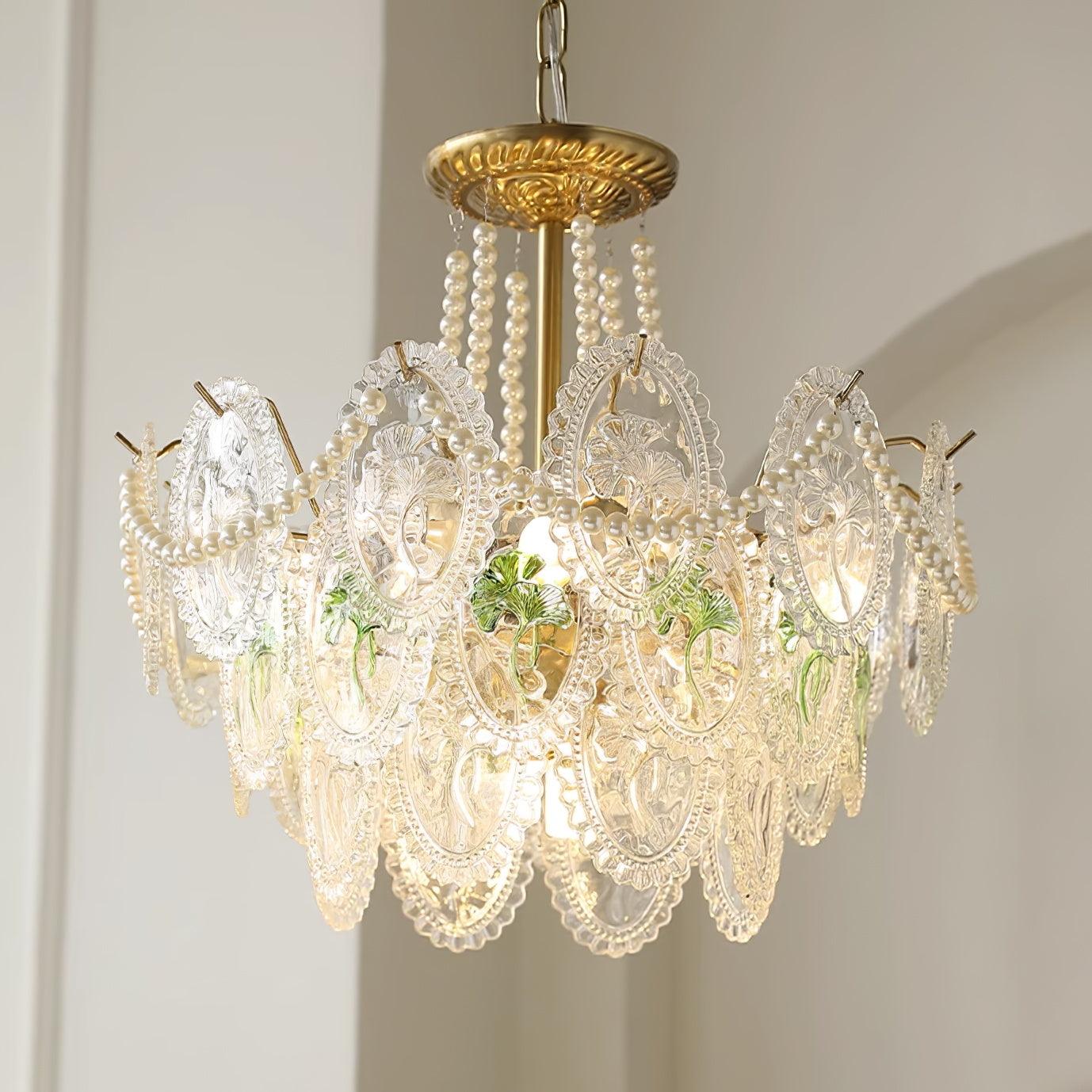 Havin Chandelier Lustrous pearls - Lamp Copper