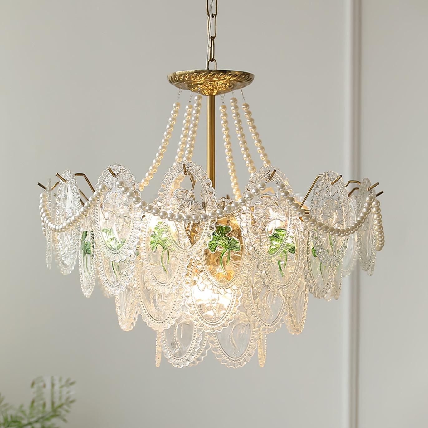 Havin Chandelier Lustrous pearls - Lamp Copper