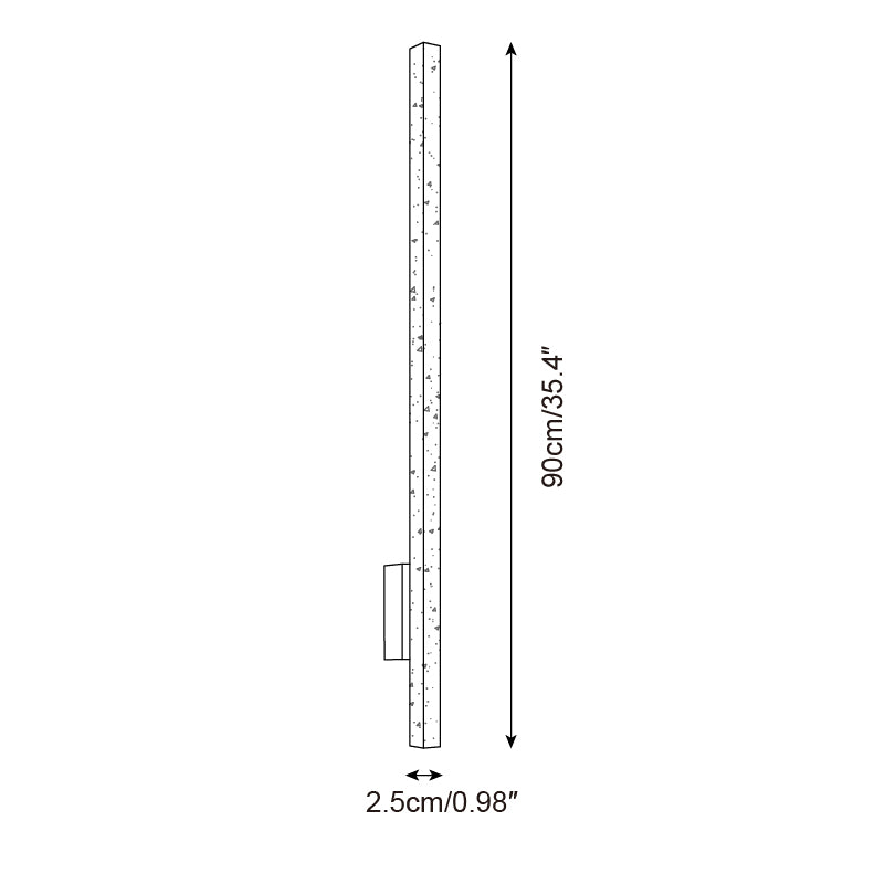 Opalyn Slim Travertine Wall Lamp - Lamp Copper