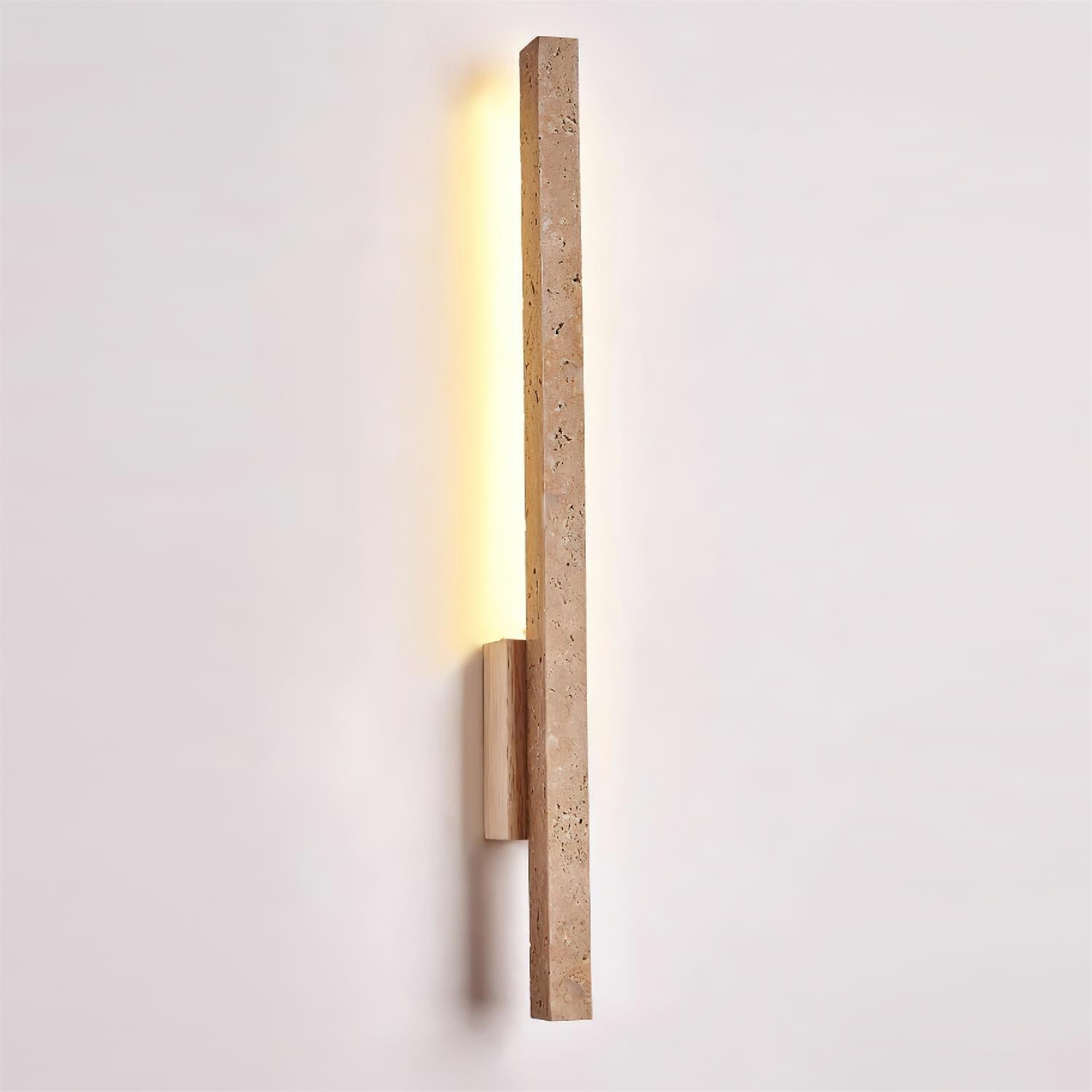 Opalyn Slim Travertine Wall Lamp - Lamp Copper