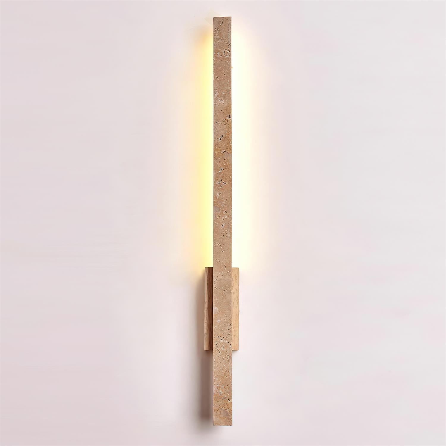 Opalyn Slim Travertine Wall Lamp - Lamp Copper