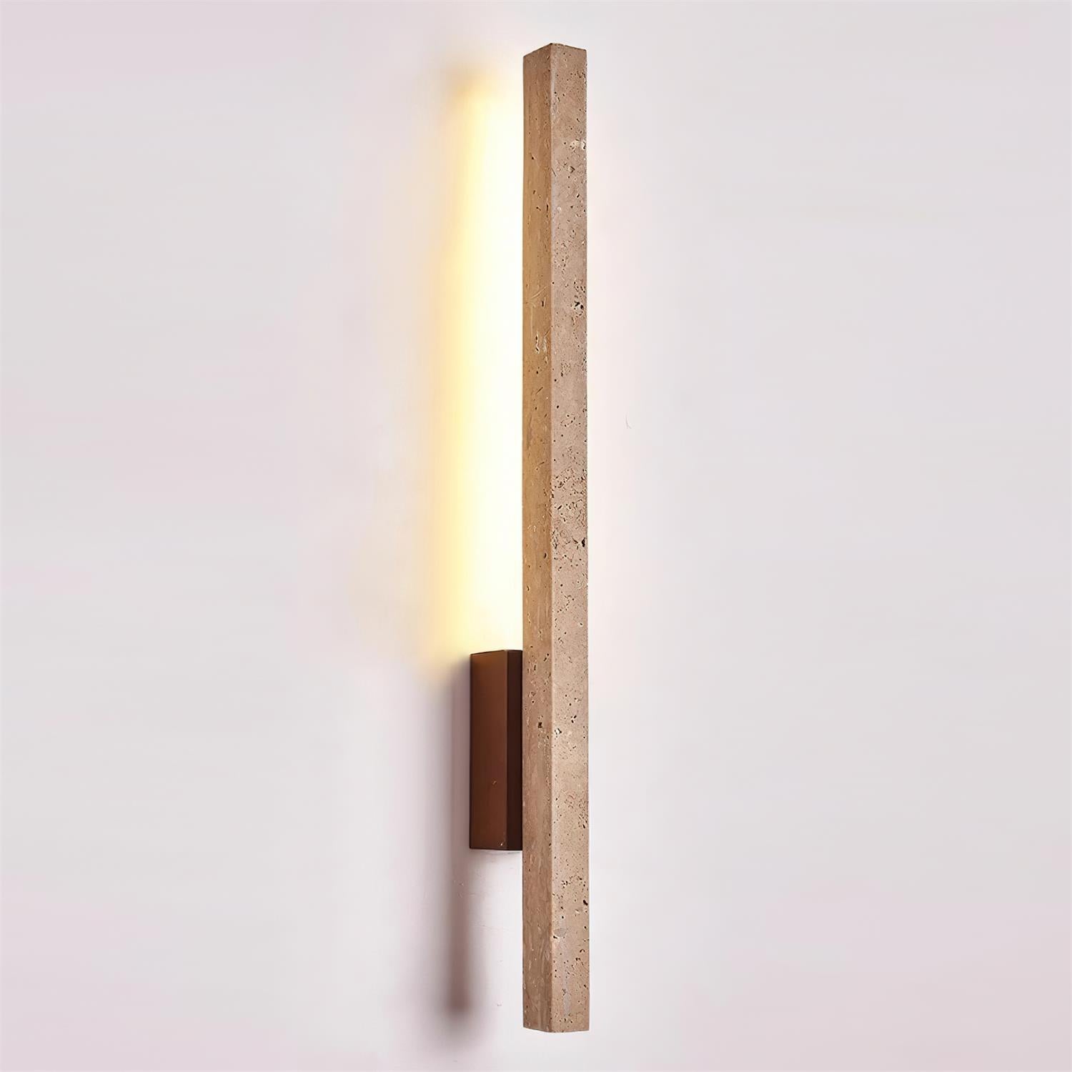 Opalyn Slim Travertine Wall Lamp - Lamp Copper