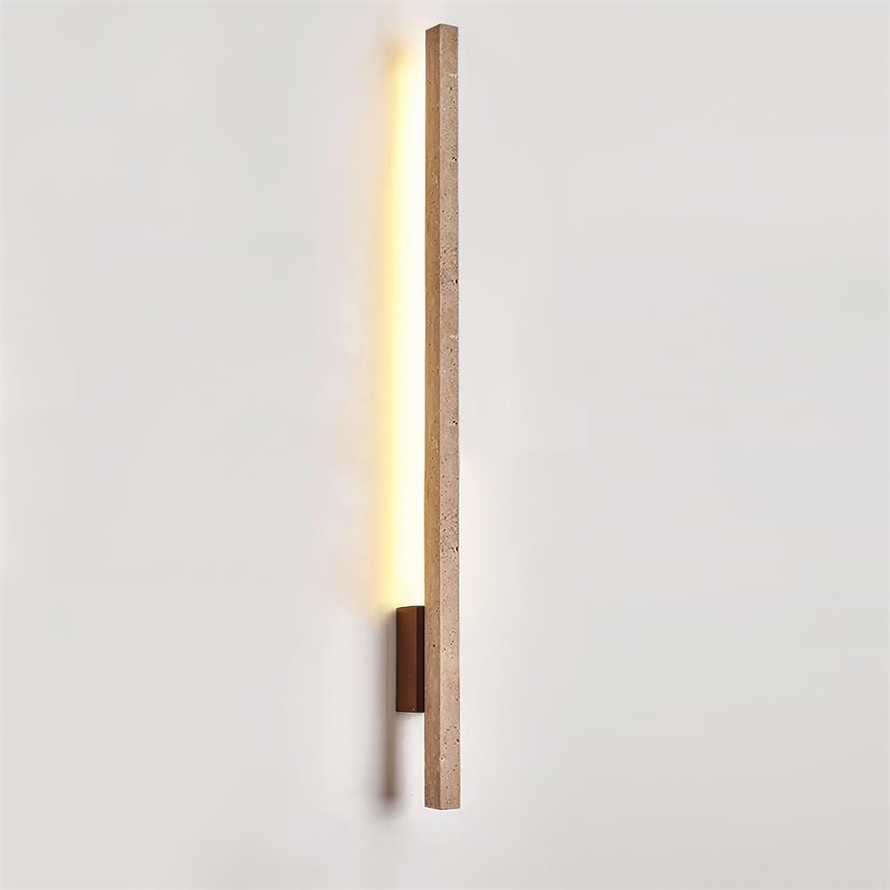 Opalyn Slim Travertine Wall Lamp - Lamp Copper