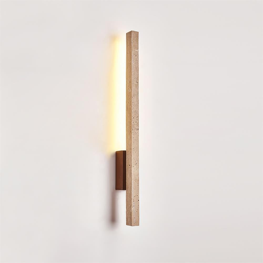 Opalyn Slim Travertine Wall Lamp - Lamp Copper
