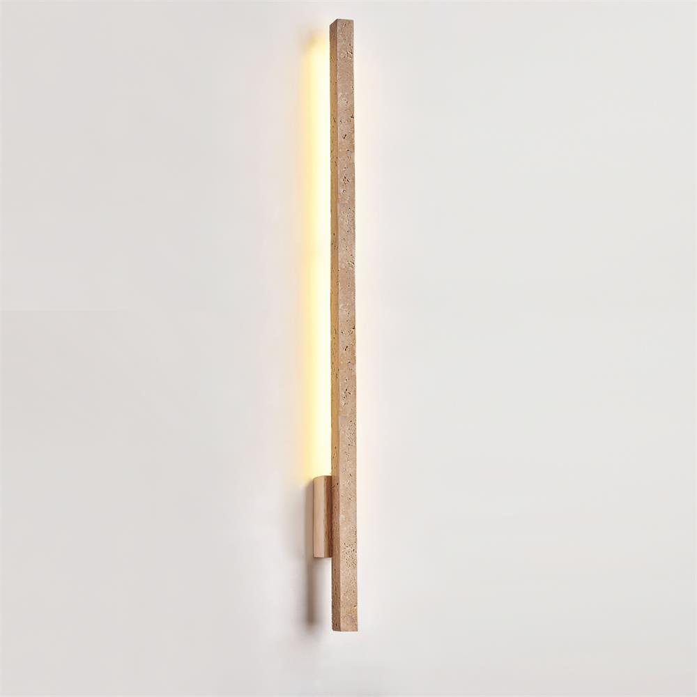 Opalyn Slim Travertine Wall Lamp - Lamp Copper