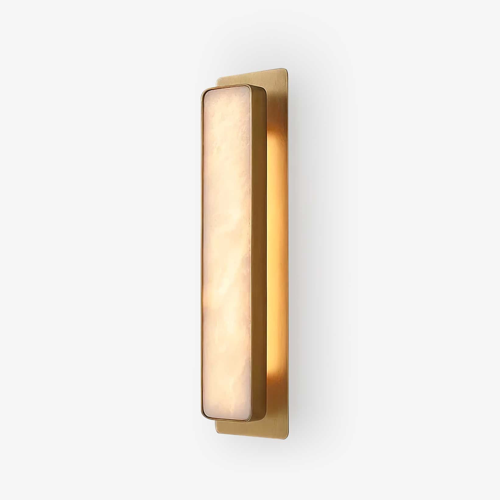Ollore Linear Alabaster Wall Light - Lamp Copper
