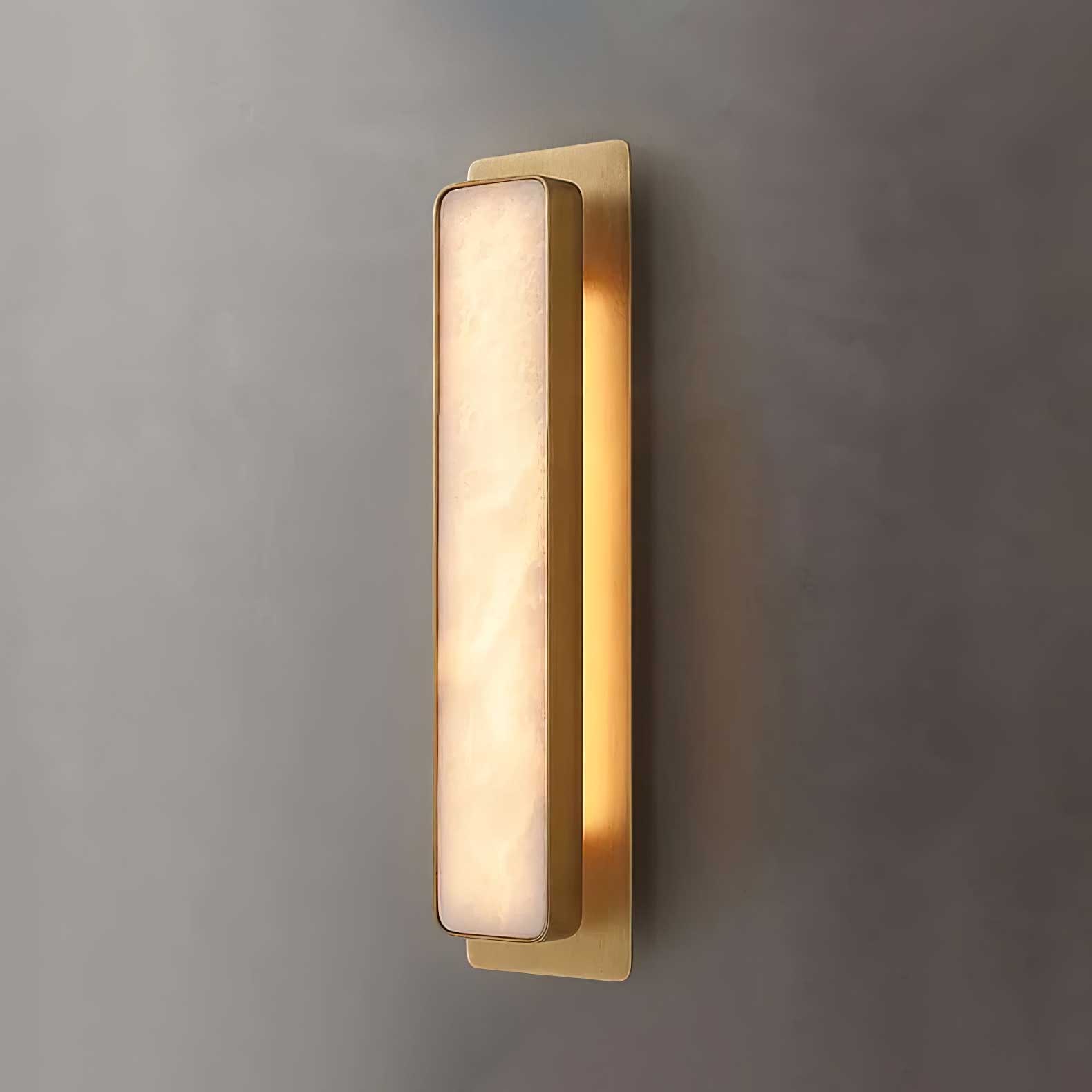 Ollore Linear Alabaster Wall Light - Lamp Copper