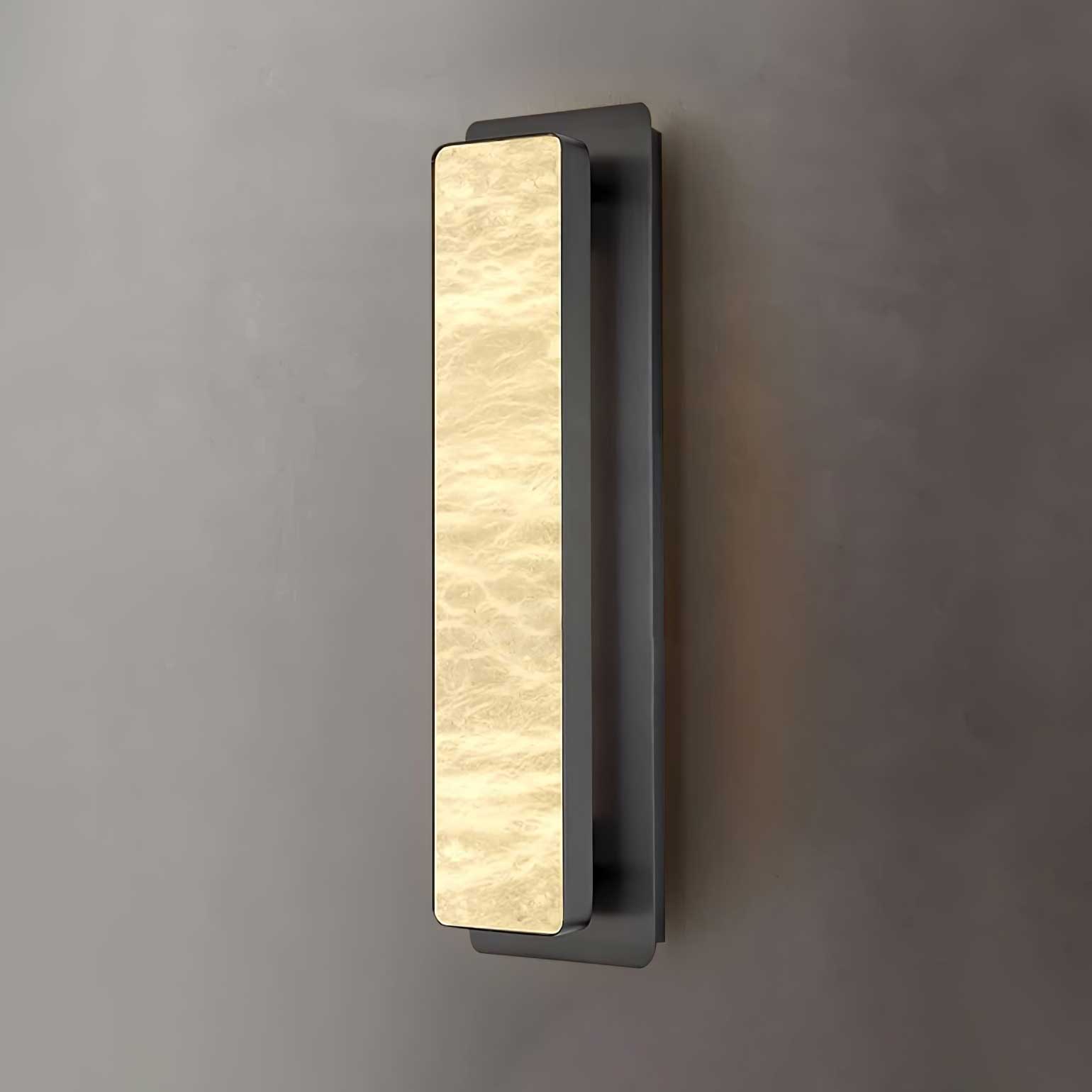 Ollore Linear Alabaster Wall Light - Lamp Copper