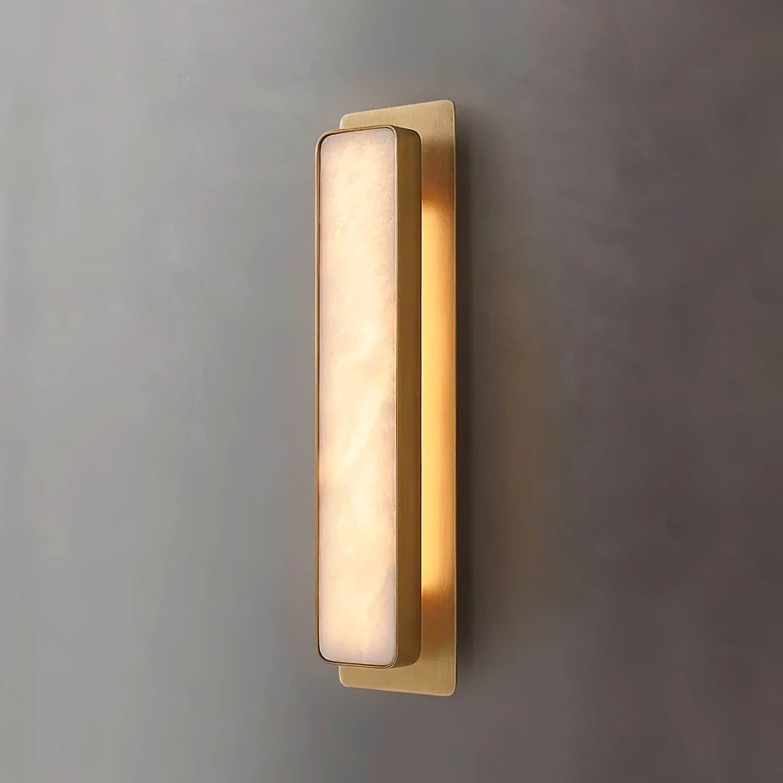 Ollore Linear Alabaster Wall Light - Lamp Copper