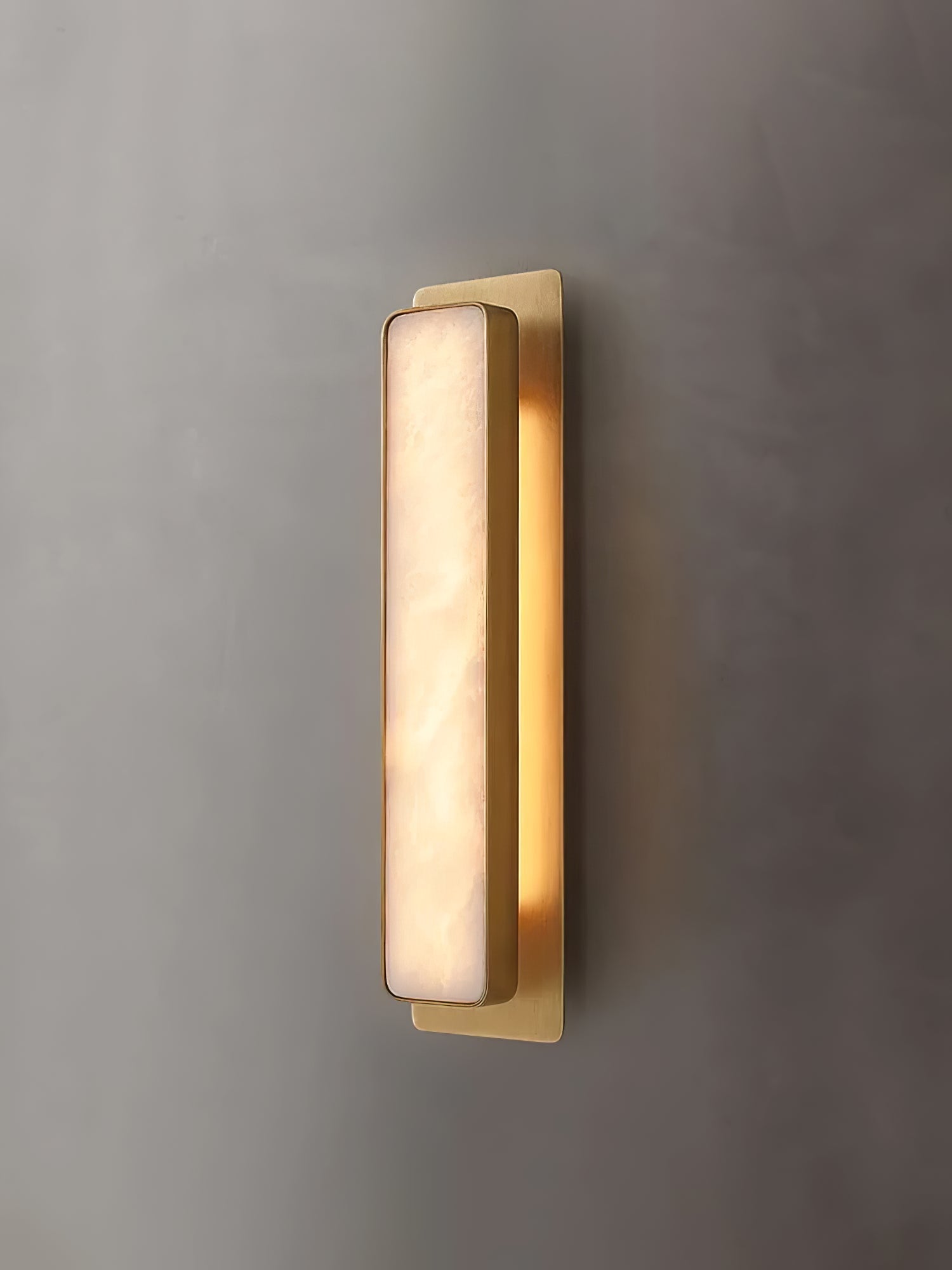 Ollore Linear Alabaster Wall Light - Lamp Copper