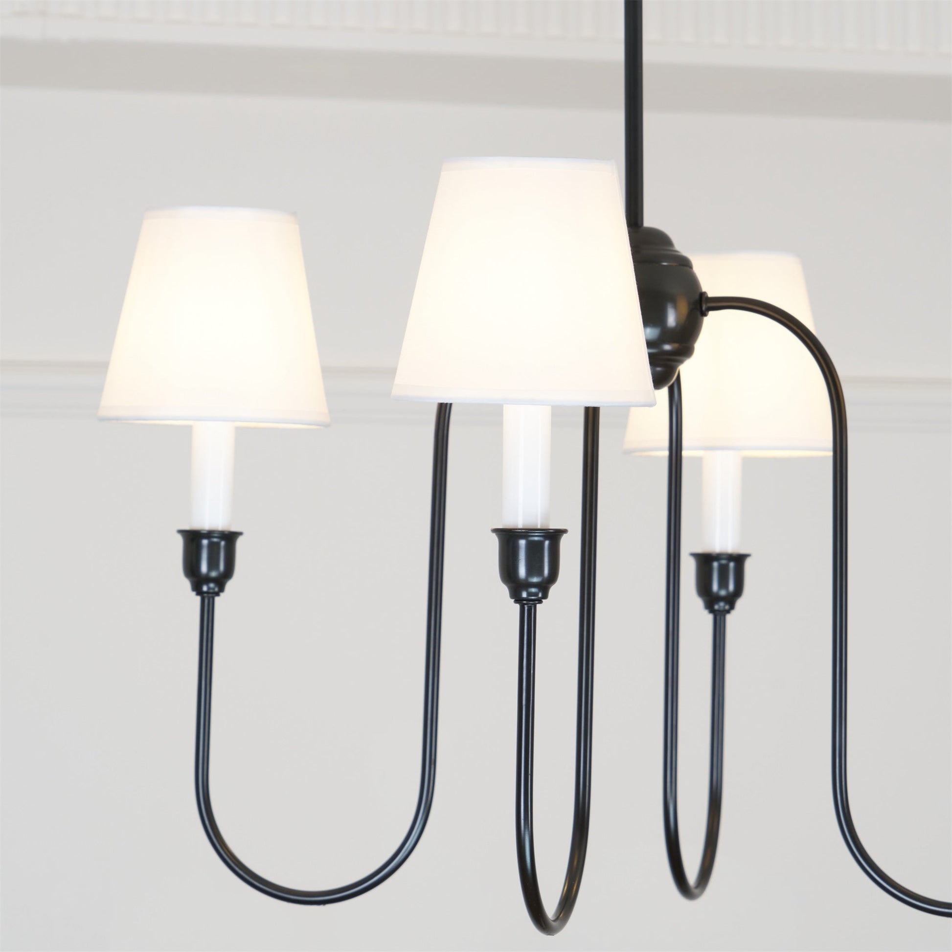 Talia Chandelier Luxury Brass Fabric - Lamp Copper