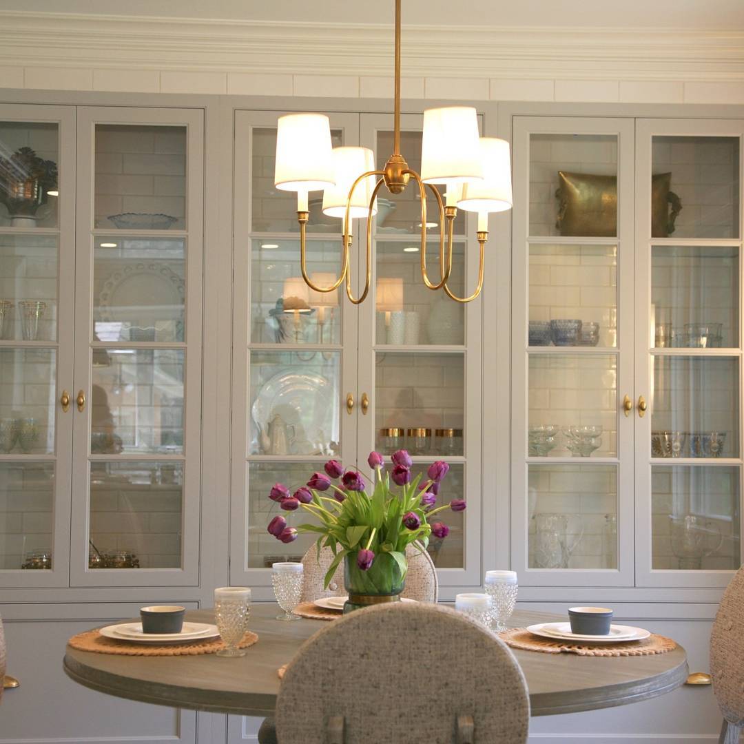 Talia Chandelier Luxury Brass Fabric - Lamp Copper