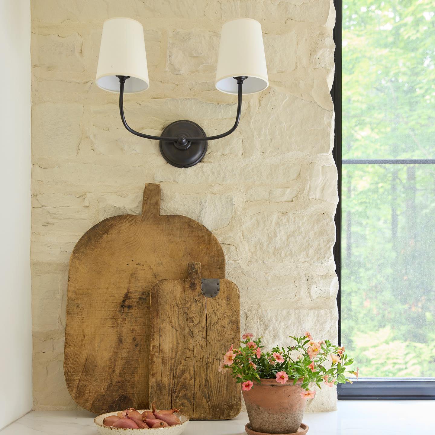 Victor Wall Lamp Black Bronze Fabric - Lamp Copper