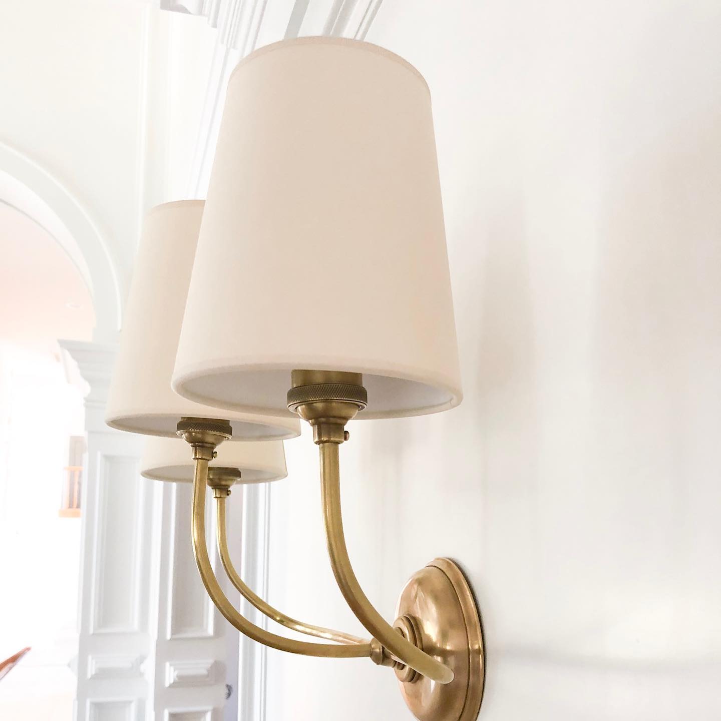Victor Wall Lamp Black Bronze Fabric - Lamp Copper