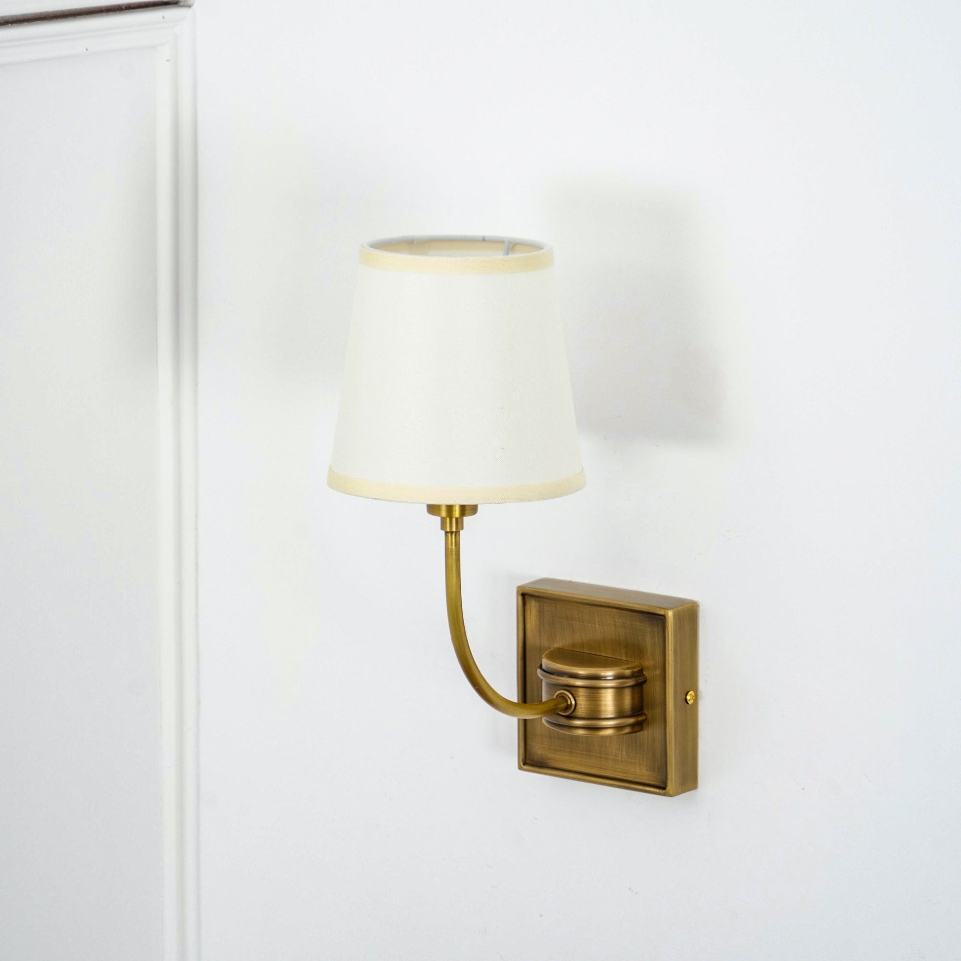 Victor Wall Lamp Black Bronze Fabric - Lamp Copper