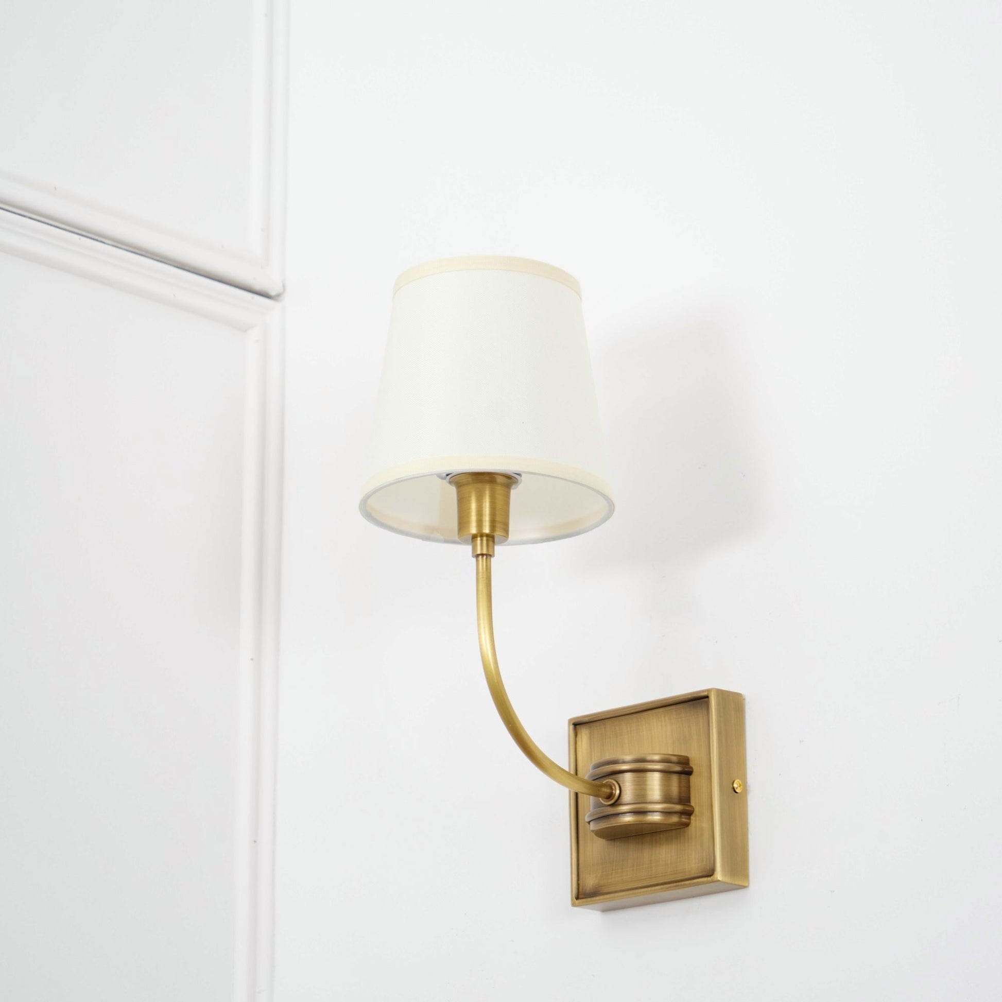 Victor Wall Lamp Black Bronze Fabric - Lamp Copper