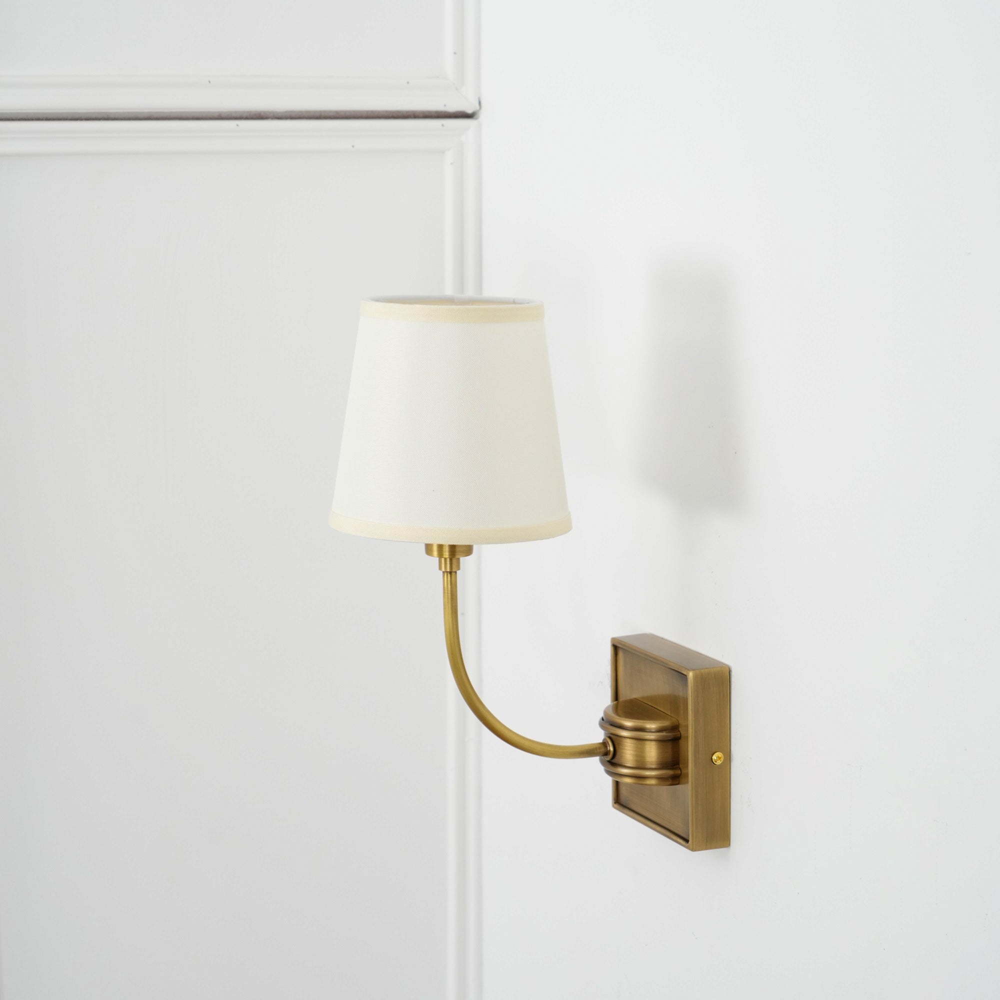 Victor Wall Lamp Black Bronze Fabric - Lamp Copper