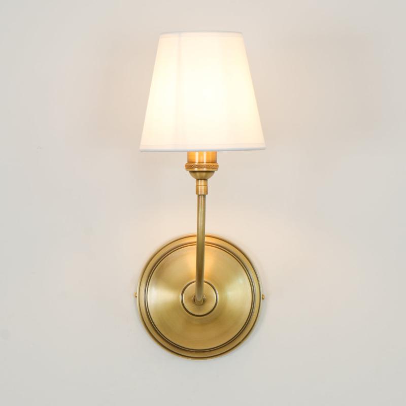 Victor Wall Lamp Black Bronze Fabric - Lamp Copper