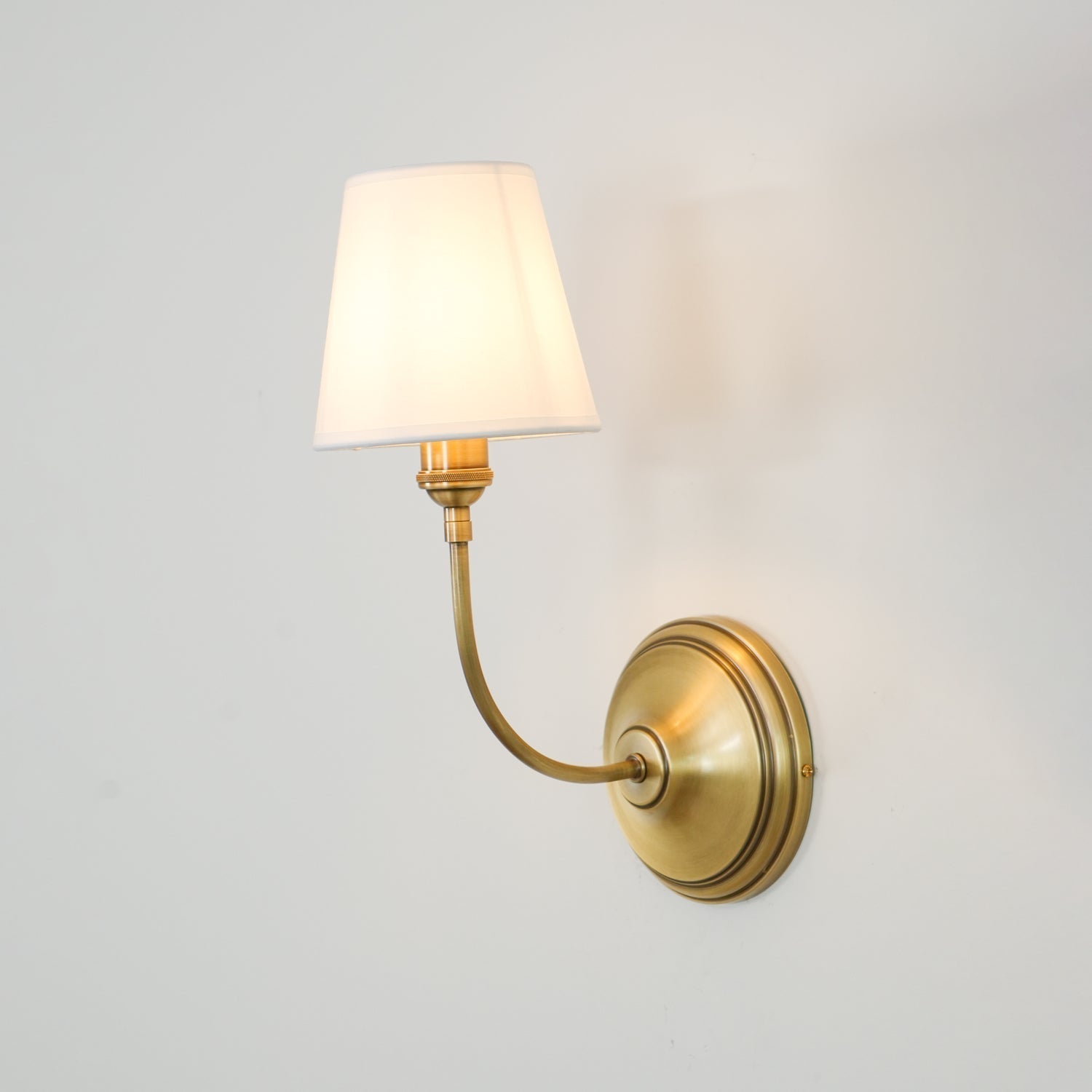 Victor Wall Lamp Black Bronze Fabric - Lamp Copper