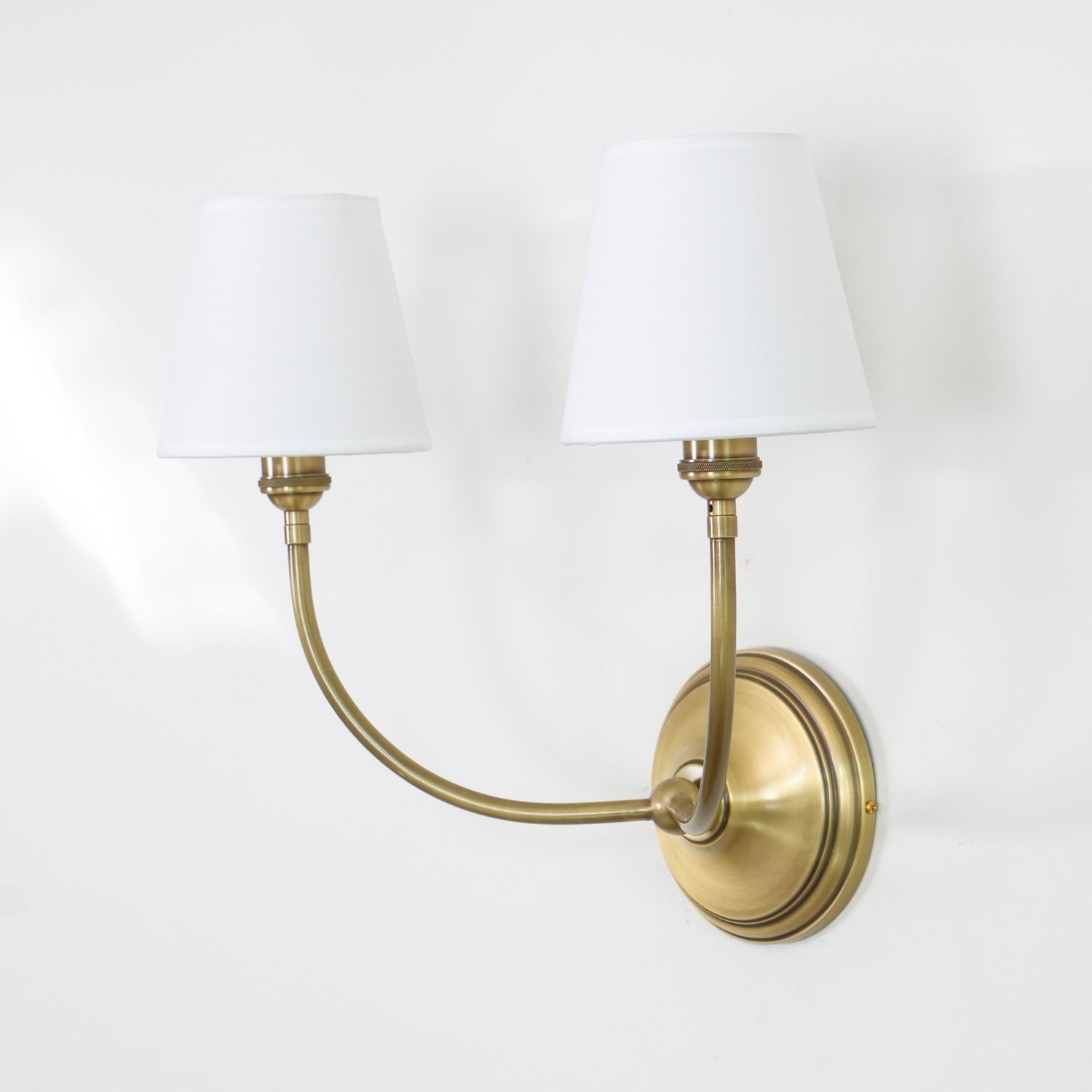 Victor Wall Lamp Black Bronze Fabric - Lamp Copper