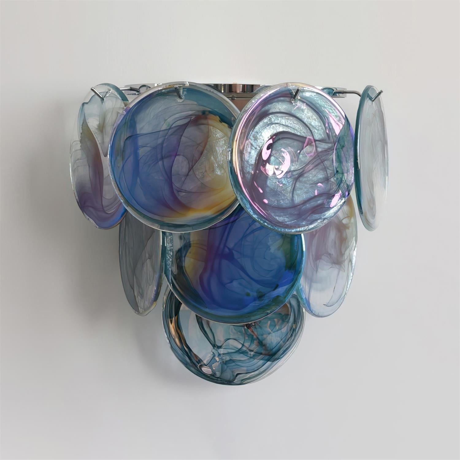 Ephira Multicolor Glass Wall Lamp - Lamp Copper