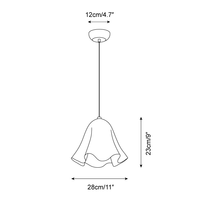 Liora Bell Glass Pendant Light - Lamp Copper