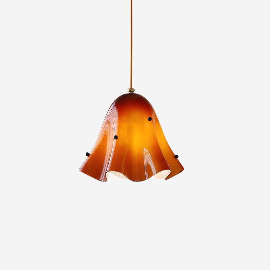Liora Bell Glass Pendant Light - Lamp Copper