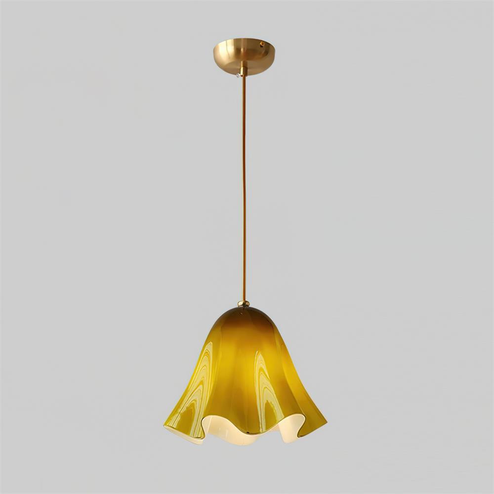 Liora Bell Glass Pendant Light - Lamp Copper