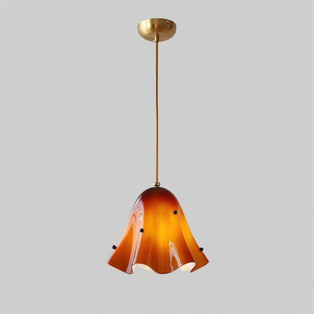 Liora Bell Glass Pendant Light - Lamp Copper