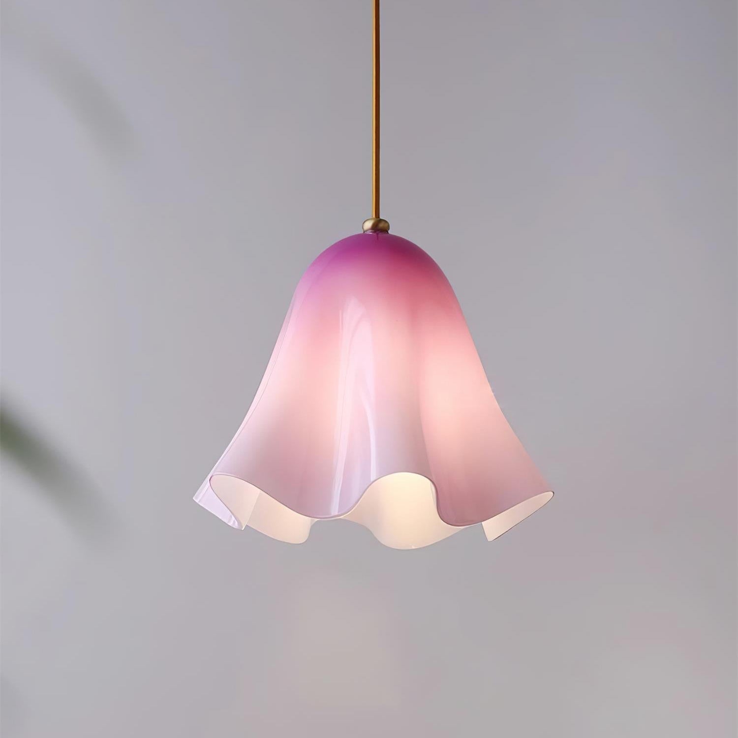 Liora Bell Glass Pendant Light - Lamp Copper