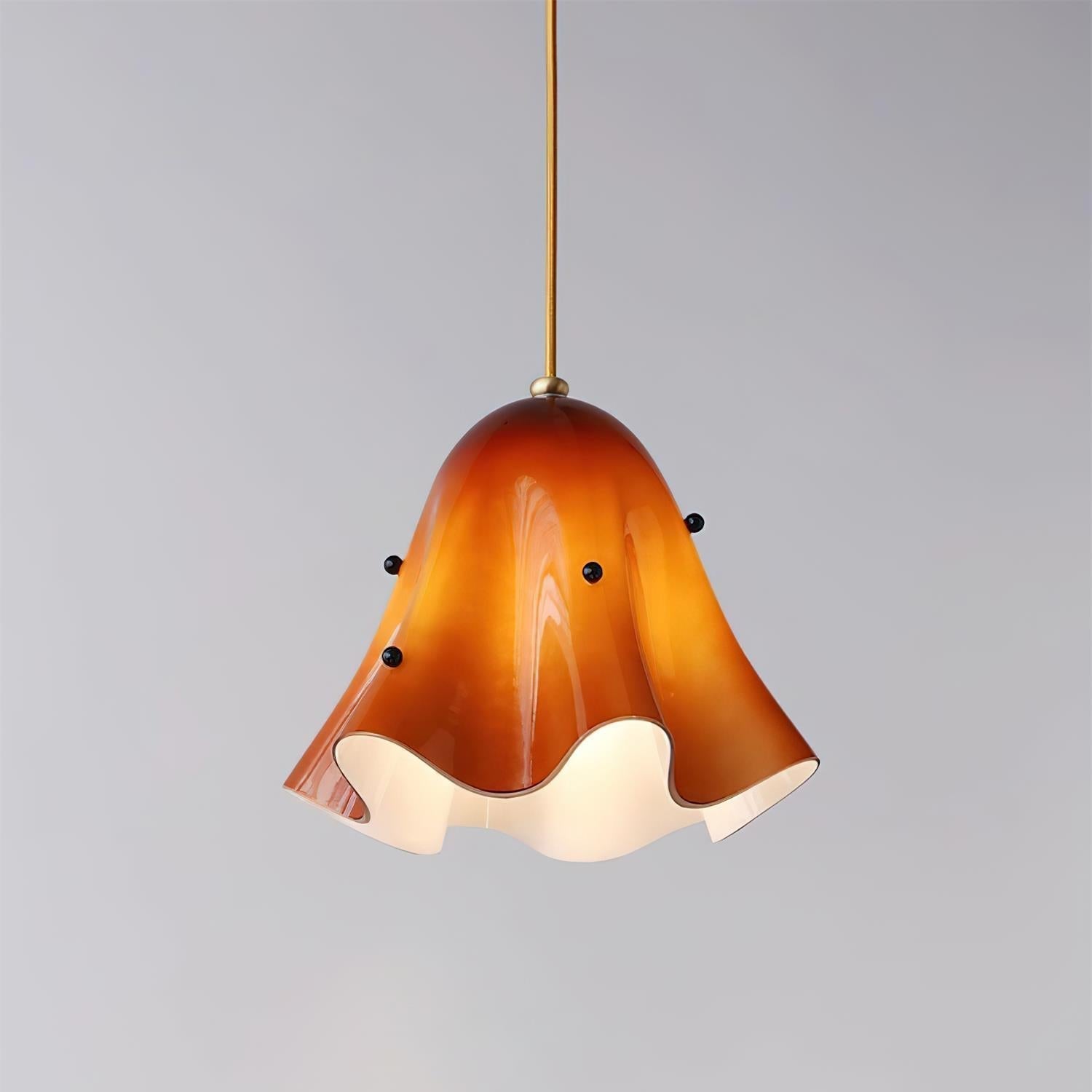 Liora Bell Glass Pendant Light - Lamp Copper