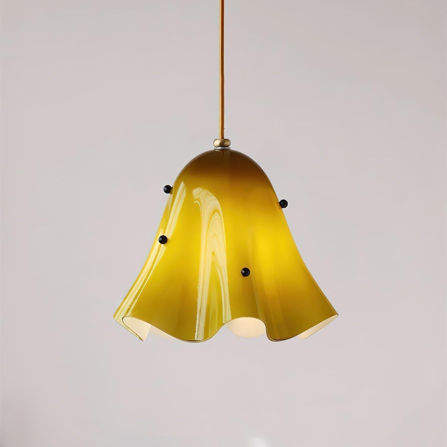 Liora Bell Glass Pendant Light - Lamp Copper
