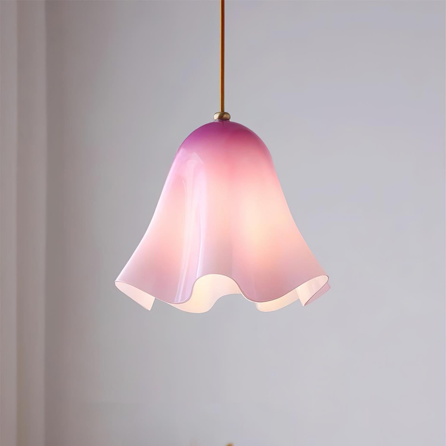 Liora Bell Glass Pendant Light - Lamp Copper