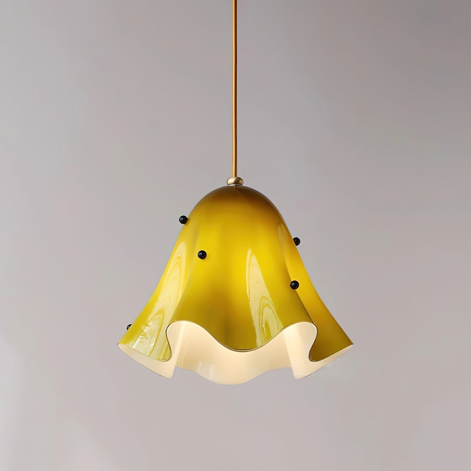 Liora Bell Glass Pendant Light - Lamp Copper