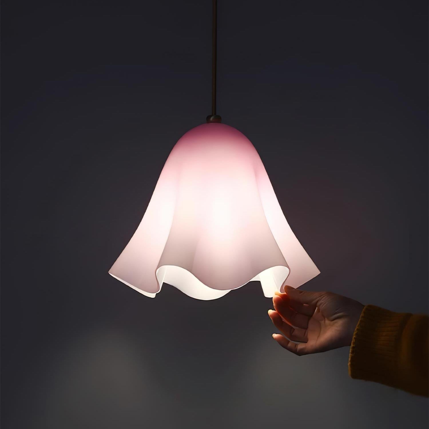Liora Bell Glass Pendant Light - Lamp Copper