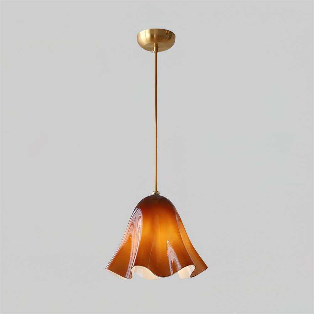 Liora Bell Glass Pendant Light - Lamp Copper