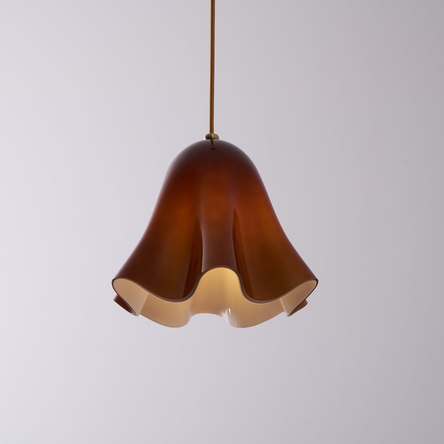 Liora Bell Glass Pendant Light - Lamp Copper