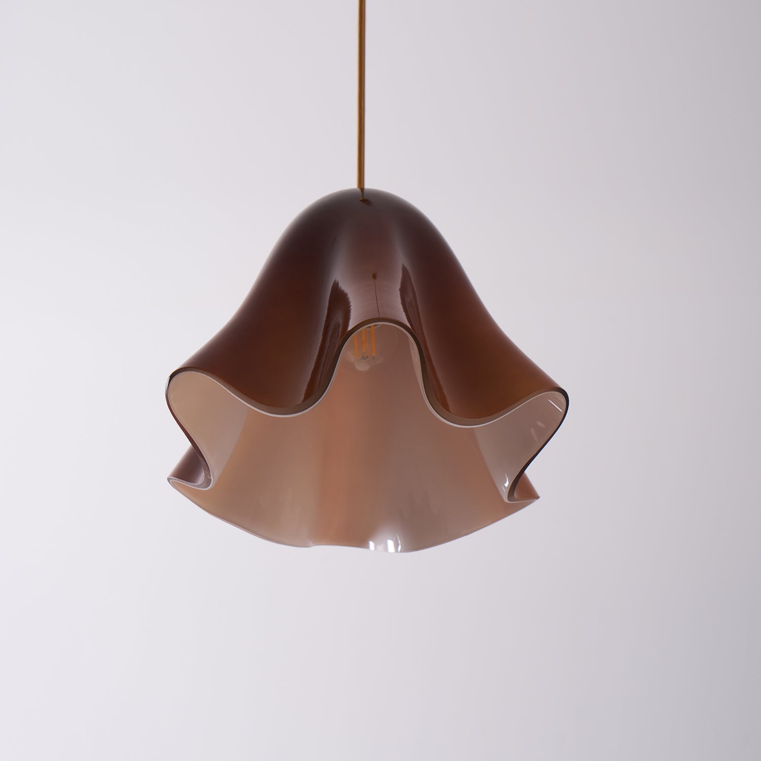 Liora Bell Glass Pendant Light - Lamp Copper
