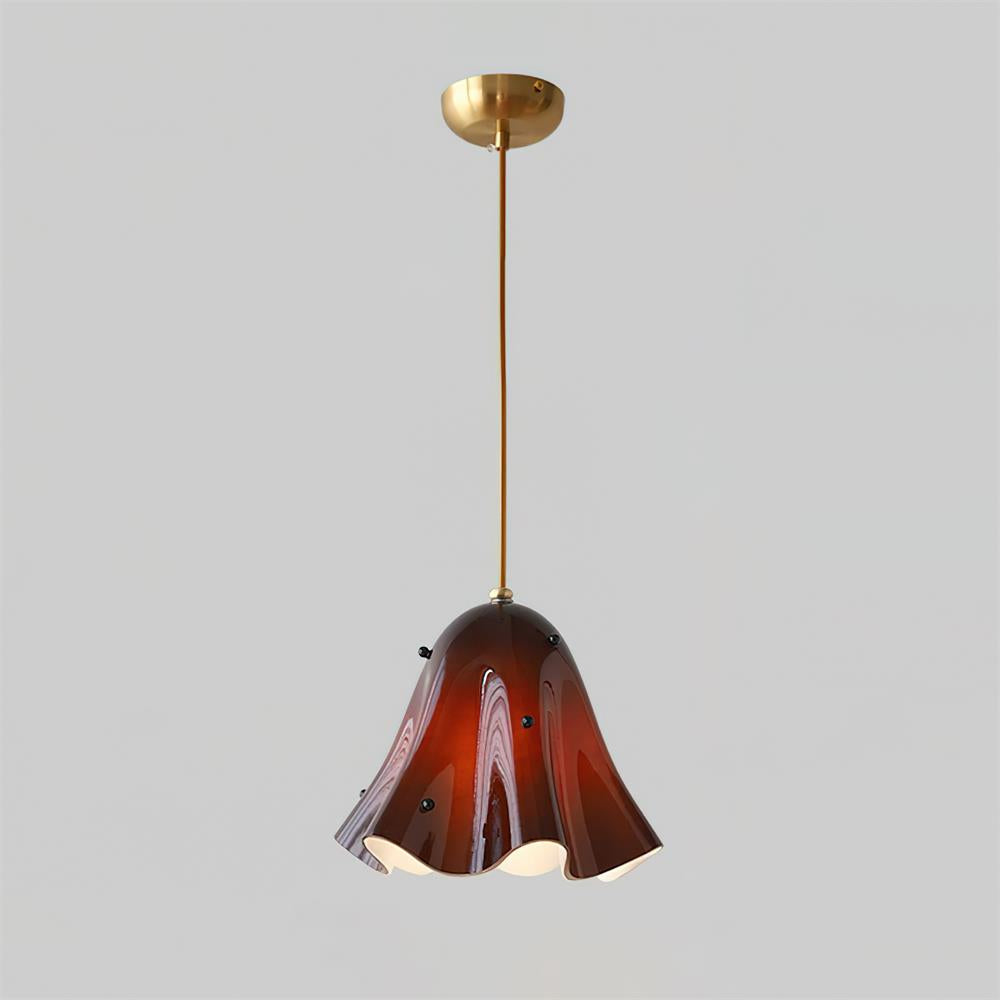 Liora Bell Glass Pendant Light - Lamp Copper
