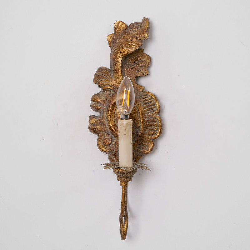 Louis Indoor Wall Lamp Wood - Lamp Copper