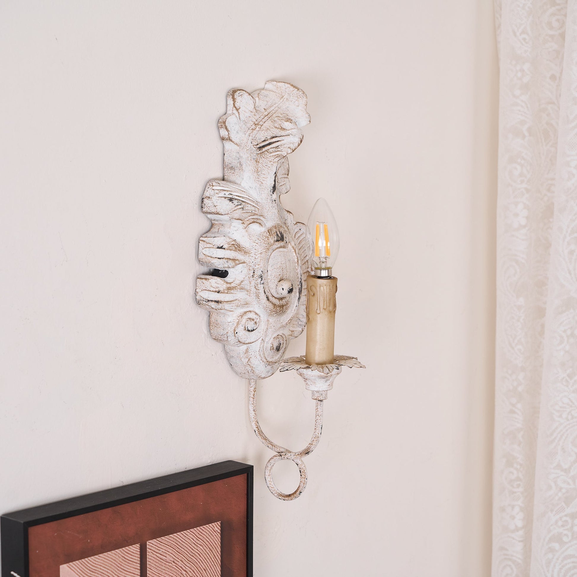 Louis Indoor Wall Lamp Wood - Lamp Copper