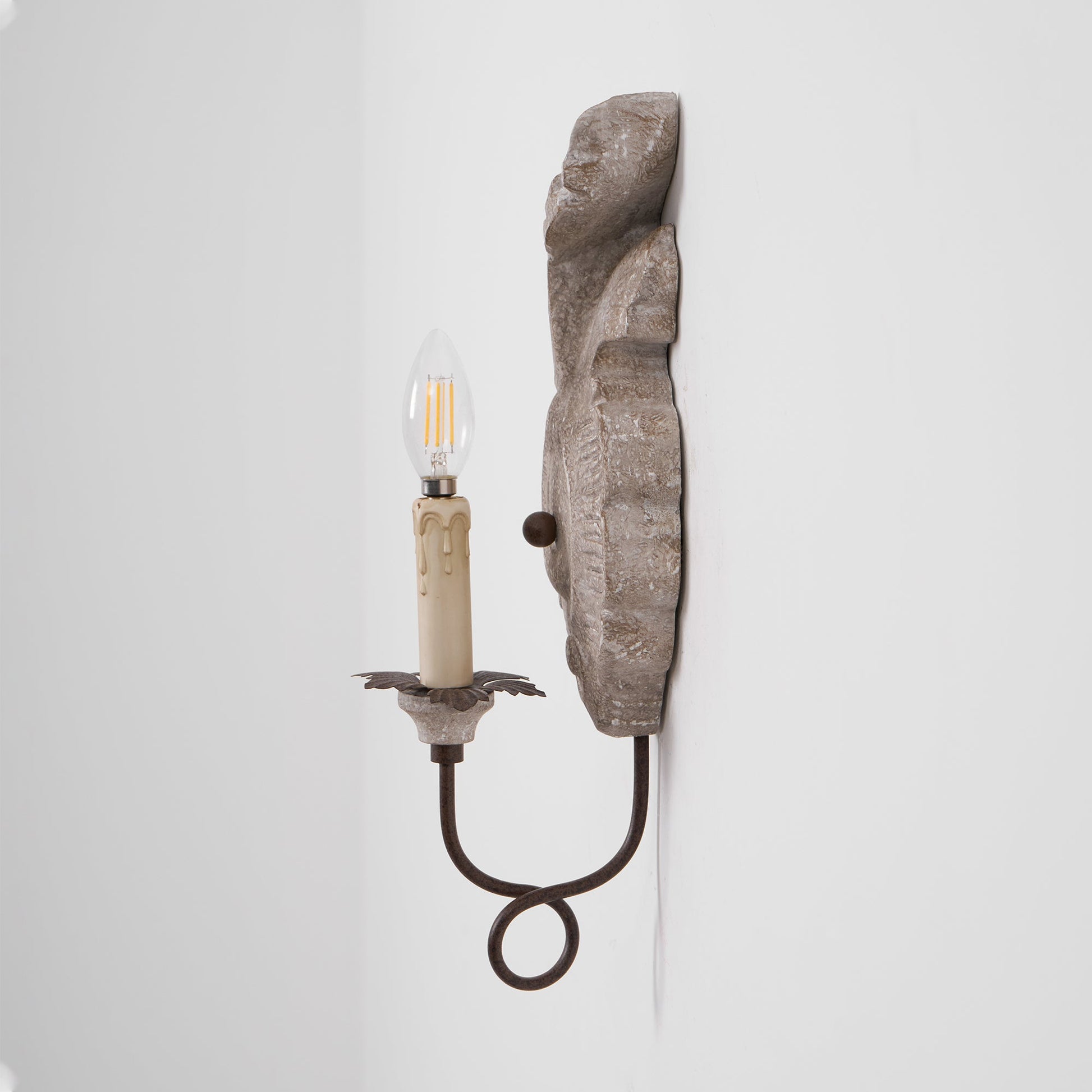 Louis Indoor Wall Lamp Wood - Lamp Copper