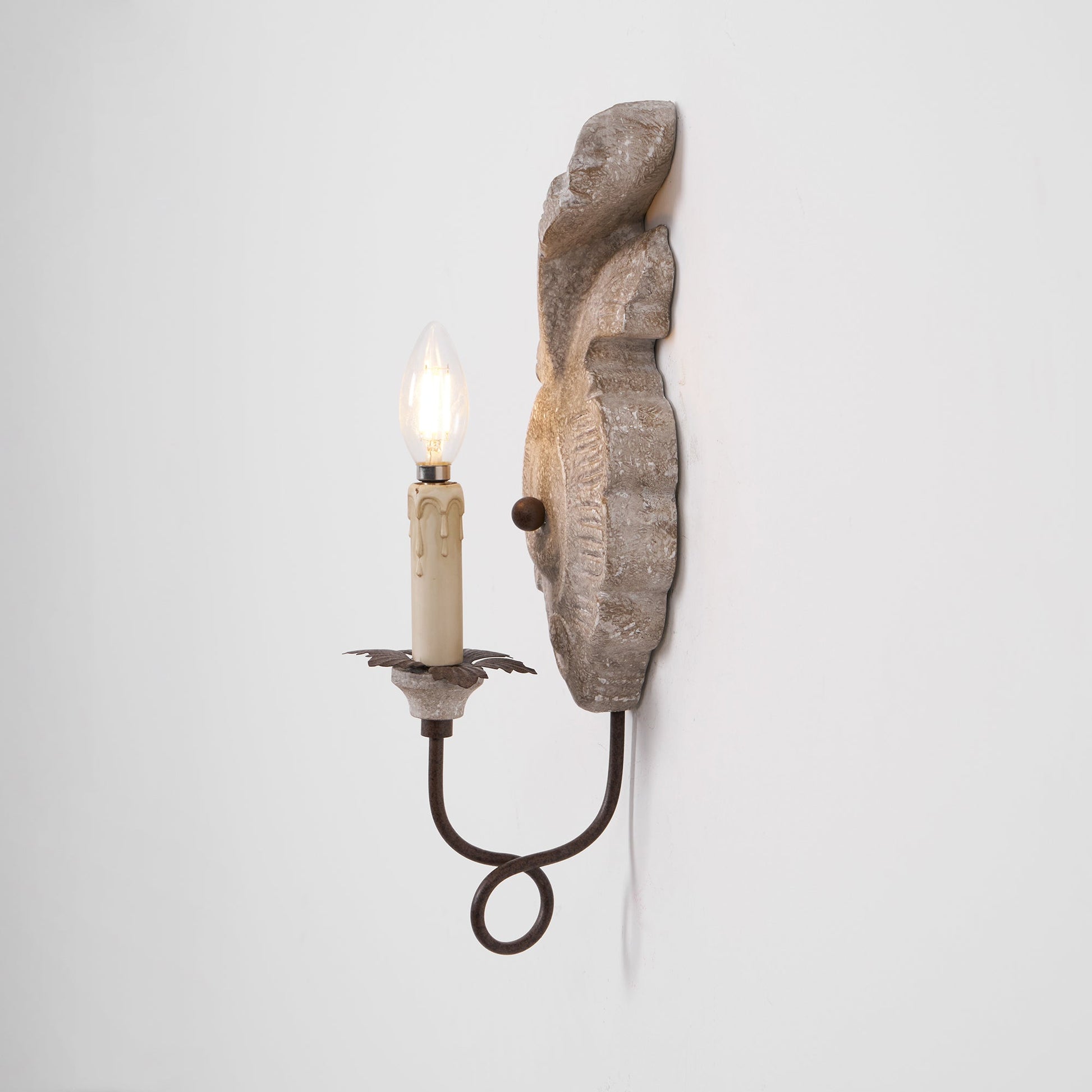 Louis Indoor Wall Lamp Wood - Lamp Copper