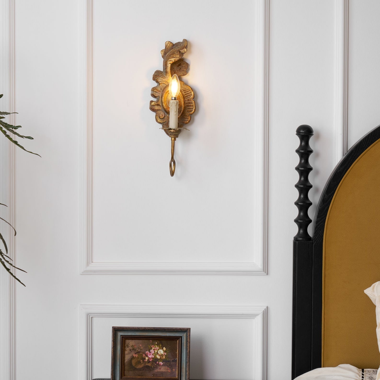 Louis Indoor Wall Lamp Wood - Lamp Copper
